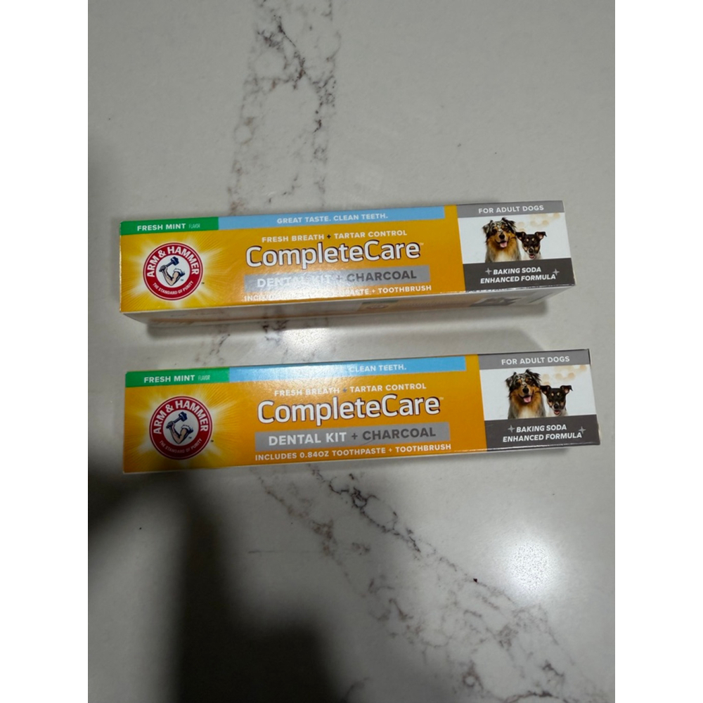NEW 2 Tubes Unisex Arm & Hammer Dog Grooming Dental Kit